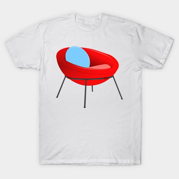 Bowl Chair T-Shirt by Worldengine